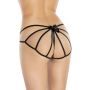 Stringi z pajęczą siatką SoftLine 2353 czarne S/L - 2