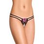 Stringi koronkowe SoftLine Collection czarne S/L - 2