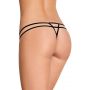 Stringi koronkowe SoftLine Collection czarne S/L - 3