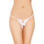 Koronkowe stringi open crotch SoftLine 2426 białe S/L - 2