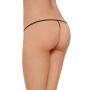 Stringi z łezkowym wycięciem SoftLine 2427 czarne S/L - 3