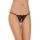 Stringi z łezkowym wycięciem SoftLine 2427 czarne S/L