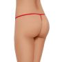 Stringi z łezkowym wycięciem SoftLine 2427 czerwone S/L - 2