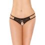 Koronkowe stringi SoftLine Collection 2438 czarne M/L - 2