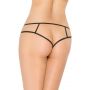 Koronkowe stringi SoftLine Collection 2438 czarne M/L - 3