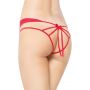 Stringi koronkowe SoftLine 2438 czerwone M/L - 3