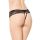 Koronkowe stringi z wycięciem w kroku SoftLine 2440 czarne M/L