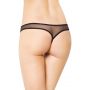 Figi koronkowe tiulowe SoftLine Collection czarne M/L - 3