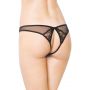 Figi koronkowe z cyrkoniami SoftLine Collection czarny M/L - 2