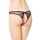 Figi koronkowe z cyrkoniami SoftLine Collection czarny M/L