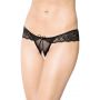 Stringi koronkowe SoftLine 2443 czarne S/M - 3