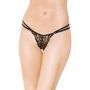 Stringi koronkowe z zapięciami SoftLine czarne S/L - 3