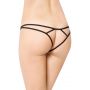 Stringi koronkowe z paseczkami SoftLine 2454 czarne S/L - 2