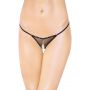 Stringi siateczkowe z rozcięciem SoftLine 2460 czarne S/L - 2