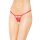 Mini stringi z cyrkoniami i wycięciem SoftLine 2461 czerwone S/L