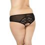 Stringi siateczkowe koronkowe SoftLine 2466 czarne 2XL - 3