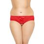 Stringi siateczkowe koronkowe SoftLine 2466 czerwone 3XL - 2