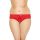 Stringi siateczkowe koronkowe z wycięciami SoftLine 2466 czerwone 2XL