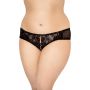 Stringi Plus Size SoftLine Collection koronkowe czarne 3XL - 2