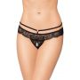 Koronkowe stringi SoftLine 2475 czarne M/L - 2