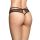 Stringi transparentne siateczkowe koronkowe SoftLine Collection czarne M/L