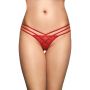 Koronkowe stringi z diamencikami SoftLine czerwone M/L - 2