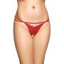 Stringi koronkowe SoftLine Collection 2496 czerwone M/L - 2