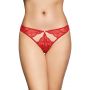 Koronkowe stringi erotyczne SoftLine czerwone M/L - 2