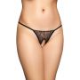 Stringi koronkowe SoftLine Collection czarne S/L - 2