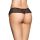 Stringi koronkowe SoftLine Collection czarny M/L