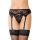 Koronkowy pas do pończoch SoftLine 3310 czarny S/M