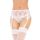 Koronkowy pas do pończoch SoftLine 3311 biały S/M