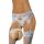Seksowny pas do pończoch ze stringami Softline 3317 biały S/M