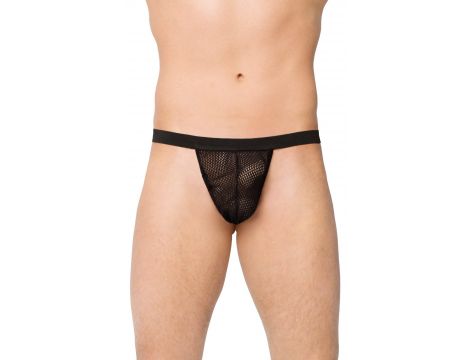 Stringi męskie kabaretkowe SoftLine 4402 czarne S/L