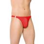 Satynowe stringi z rozpięciami SoftLine 4432 czerwone XL - 2