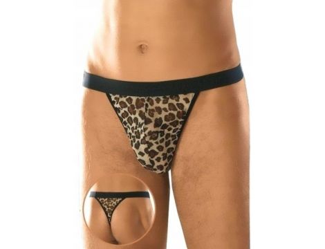 Męskie stringi panterkowe SoftLine 4457 S/L