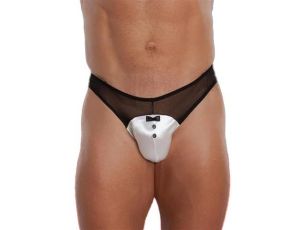 Stringi siateczkowe SoftLine 4467 biały XL