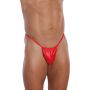Odważne stringi męskie SoftLine 4470 czerwone S/L - 2
