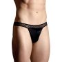 Eleganckie cieniutkie stringi męskie SoftLine 4486 czarne XL - 2