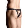 Eleganckie cieniutkie stringi męskie SoftLine 4486 czarne XL - 3