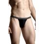 Stringi męskie tęczowe SoftLine 4496 czarne M/L - 2