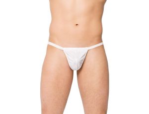 Siateczkowe stringi SoftLine 4506 białe S/L