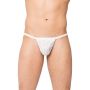 Siateczkowe stringi SoftLine 4506 białe S/L - 2