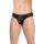 Stringi męskie wycięte SoftLine 4519 czarne M/L