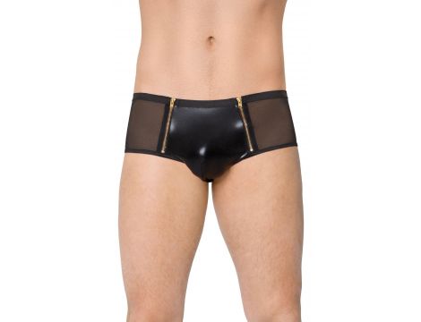 Slipy męskie siateczkowe erotyczne SoftLine 4520 czarne M/L - 2