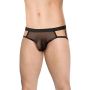 Super wycięte stringi męskie SoftLine 4521 czarne OneSize - 2