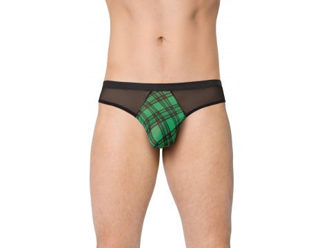 Stringi męskie super wycięte SoftLine zielone XL - 2