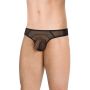 Stringi męskie wycięte SoftLine 4525 czarne M/L - 3