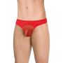 Stringi męskie wycięte SoftLine 4525 czerwone XL - 2