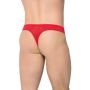Stringi męskie wycięte SoftLine 4525 czerwone XL - 3